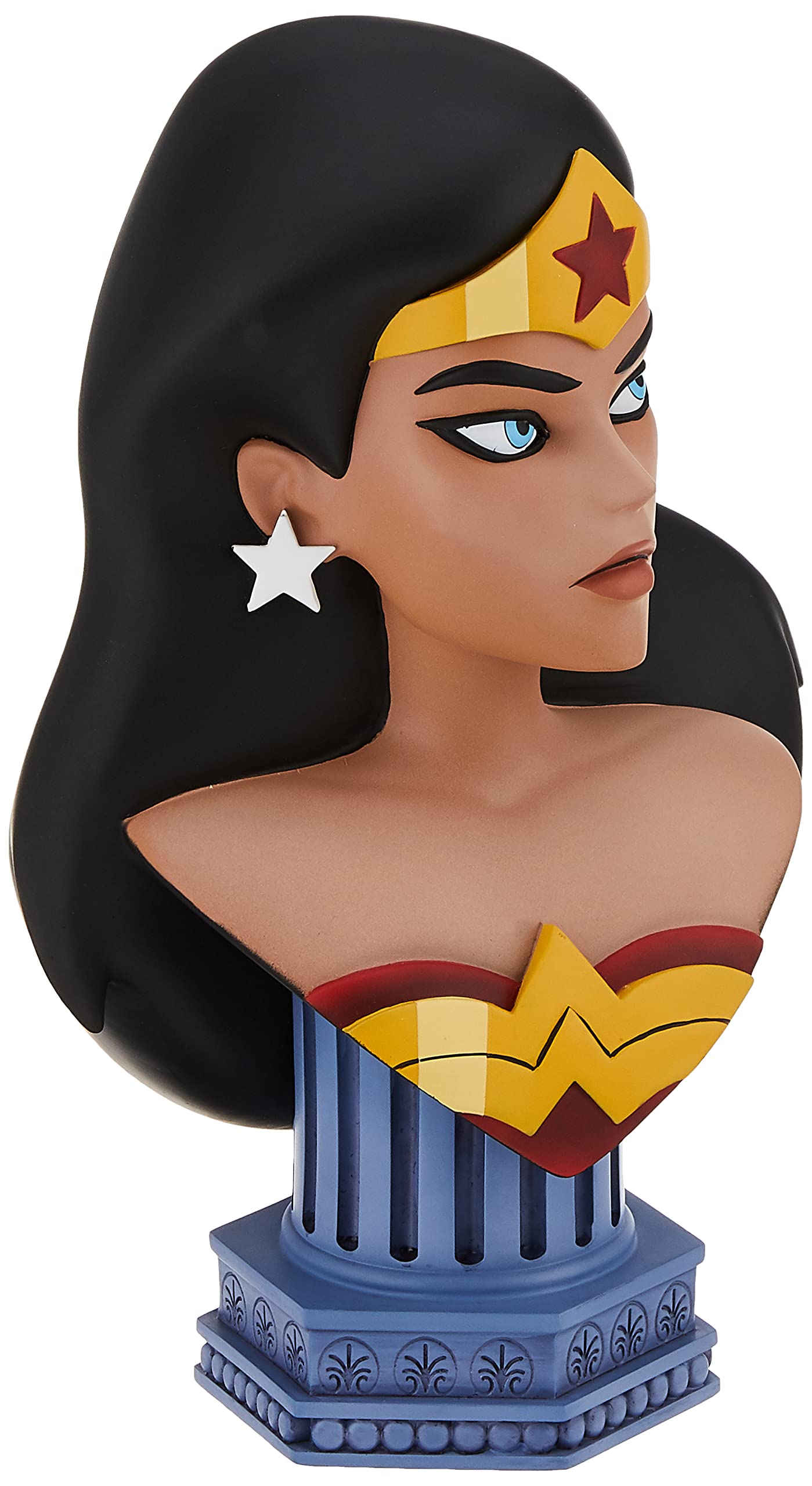 Diamond Select Toys Justice League Animated: Wonder Woman Legends in 3-Dimensions 1:2 Scale Bust, 10 inches
